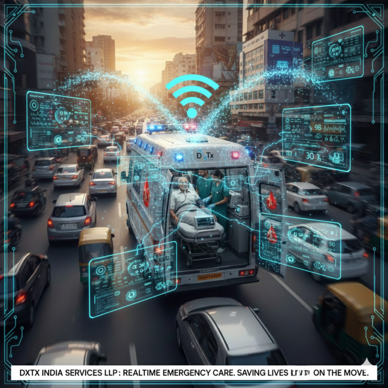 mobile medical unit saving lives across busy city traffic